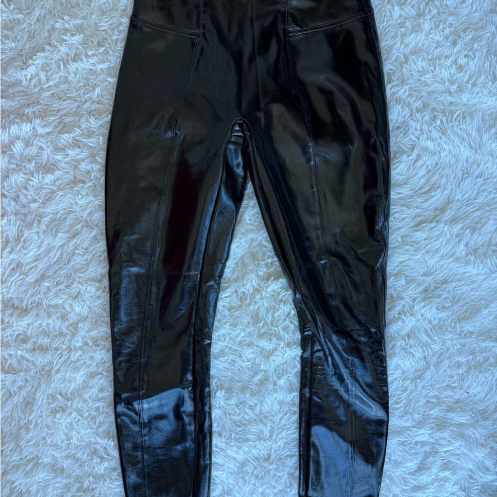 SPANX Faux Patent Leather Leggings M